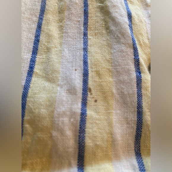 Rachel Zoe Striped 100% Linen Button Down Top. Size Medium. - Picture 4 of 6